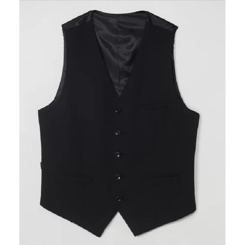 Colete Masculino social Oxford Slim Com Regulagem nas costas