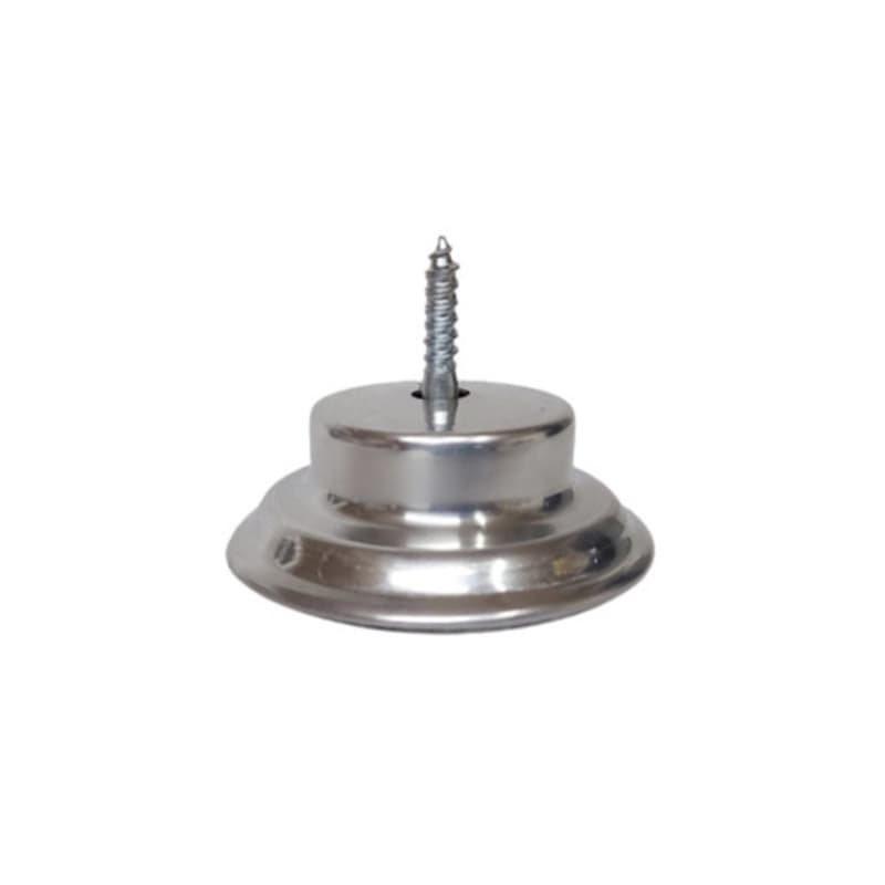 Pé Tubular de Alumínio Para Sofá Box de Cama 3cm - UNIDADE