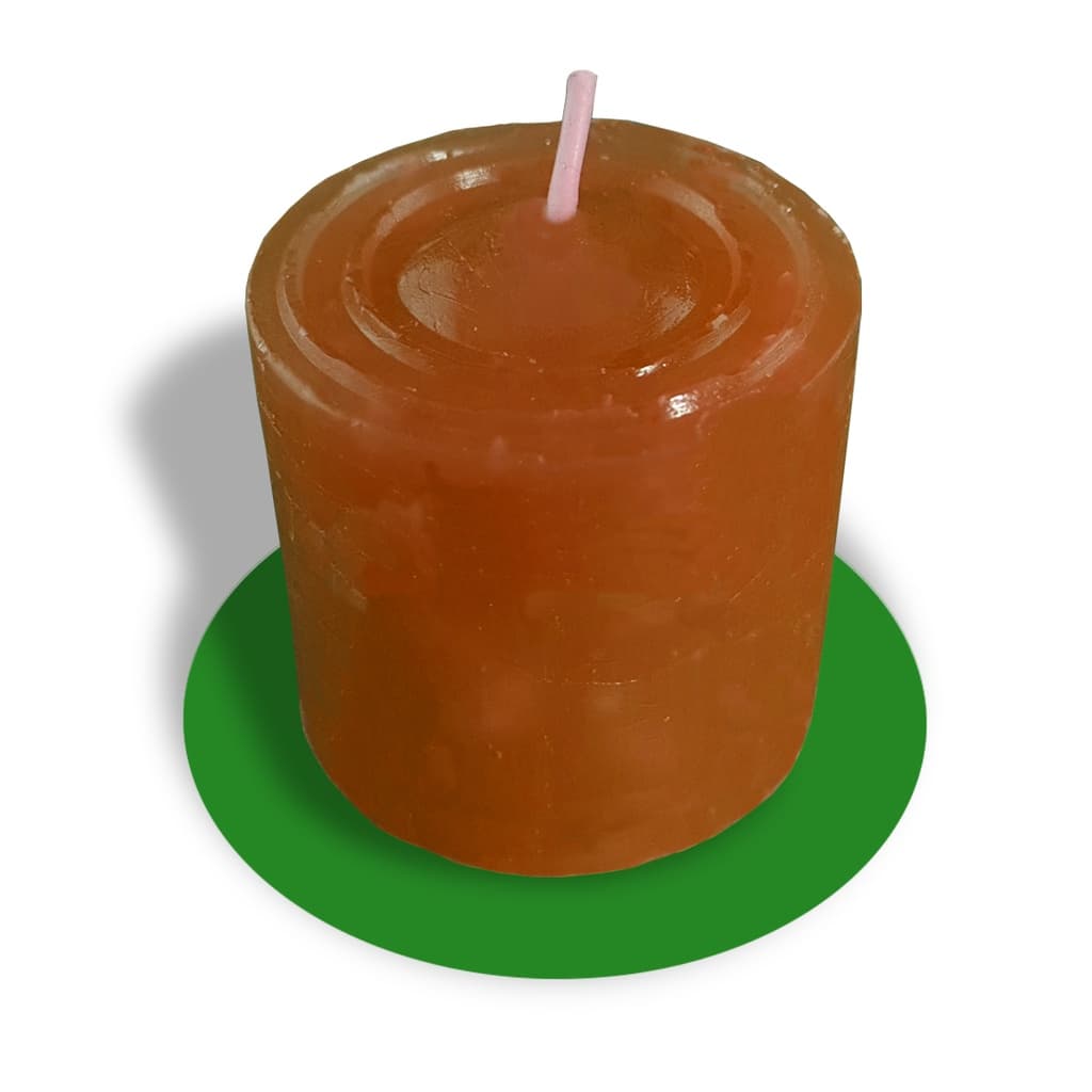 Vela Decorativa Aromática De Canela Perfumada - Cor Marrom