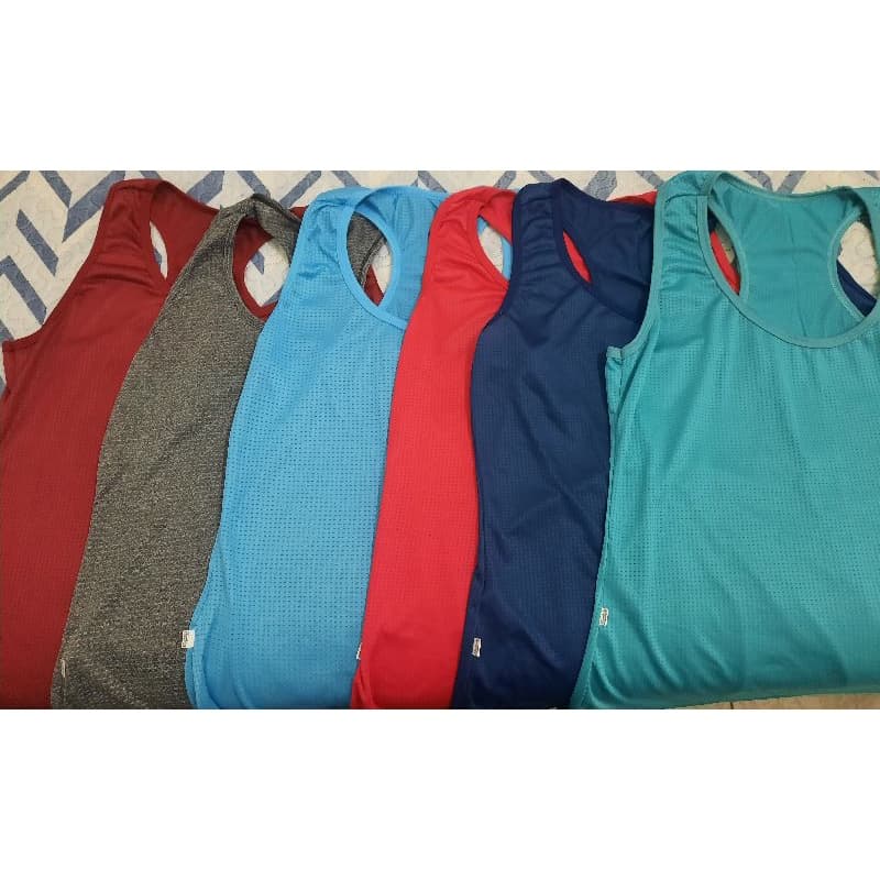 Kit com 5 unidades Regata Dry fit feminina academia esportes Fitness
