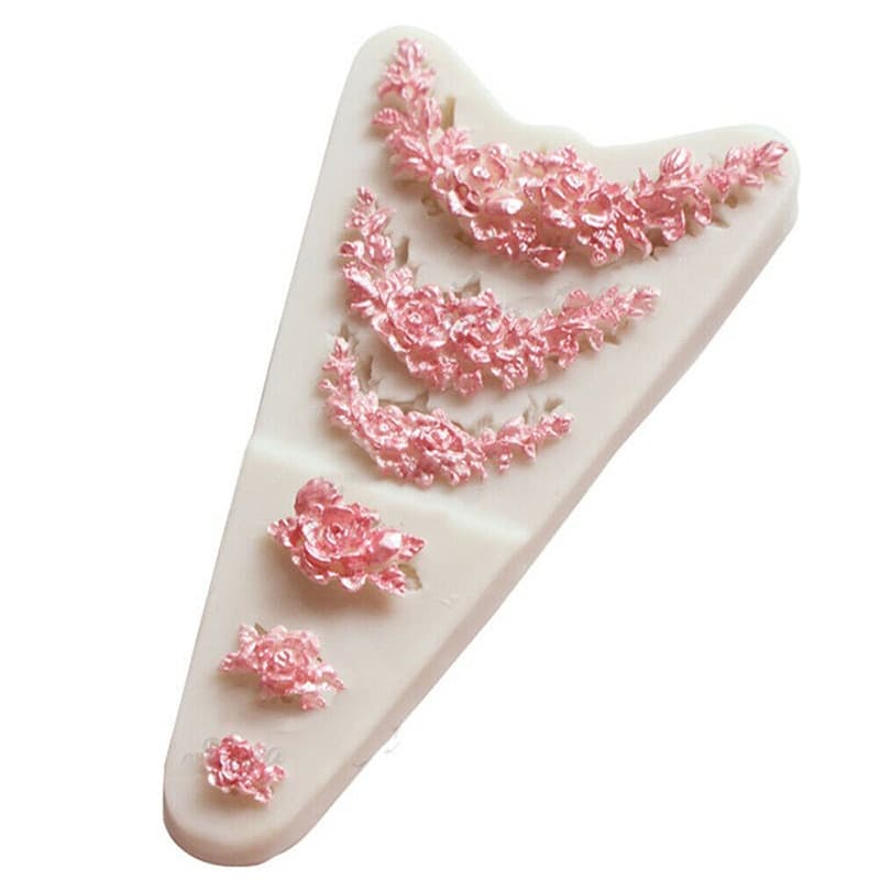 3D Flor Molde De Silicone Pasta De Açúcar DIY Fondant Bolo Decoração Ferramenta De Chocolate Doces Cerca Em Forma