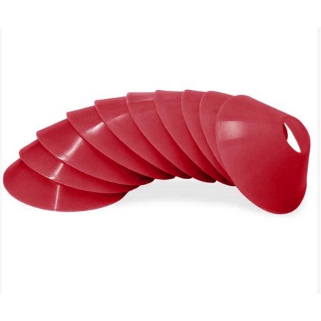 Kit C/10 Posicioners Chapeu Chines Treinamento Cor Vermelho
