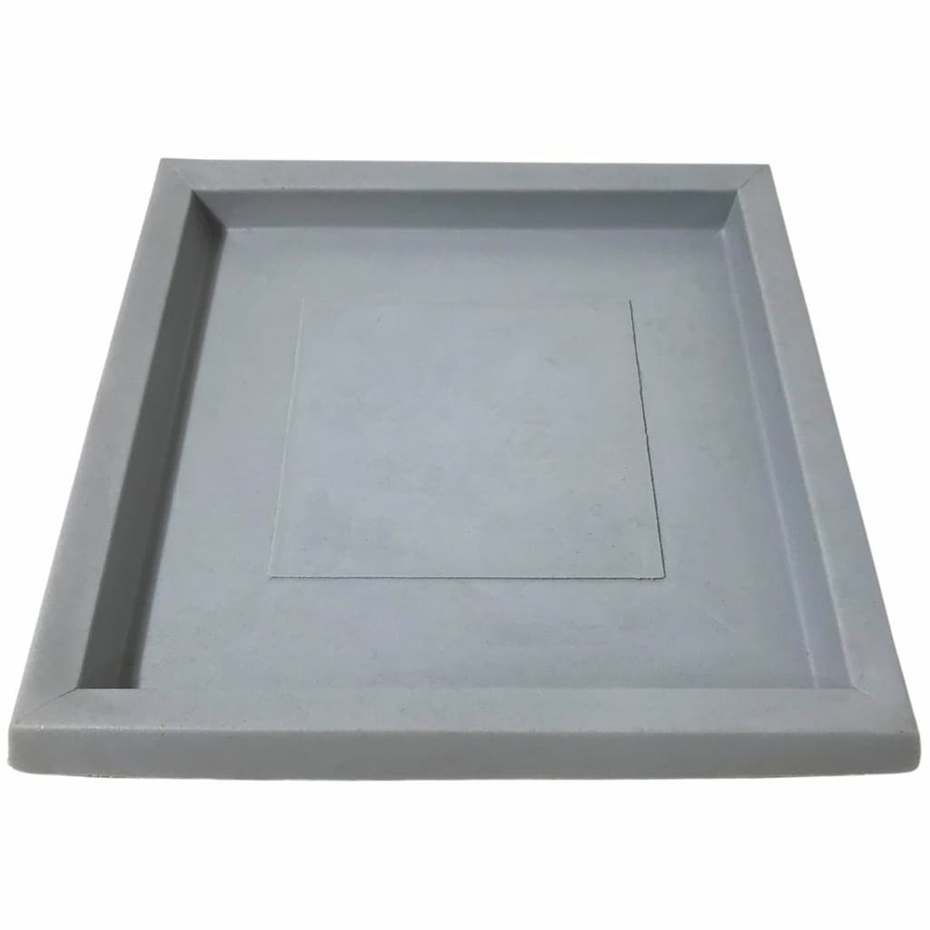 Prato Quadrado De Polietileno Para Vasos De Plantas 25cm