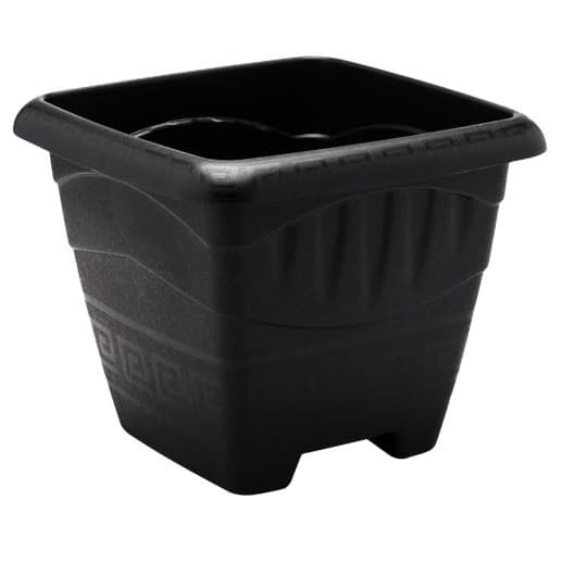 kit 14 Vaso Quadrado Grande Preto 11 Litros Resistente