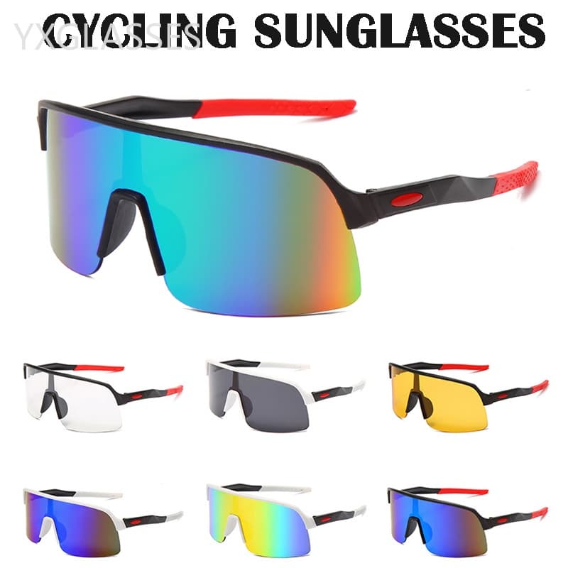 Óculos De Sol Quadrados Masculino Feminino Ciclismo / Grandes Dimensões Esportivo Oculos