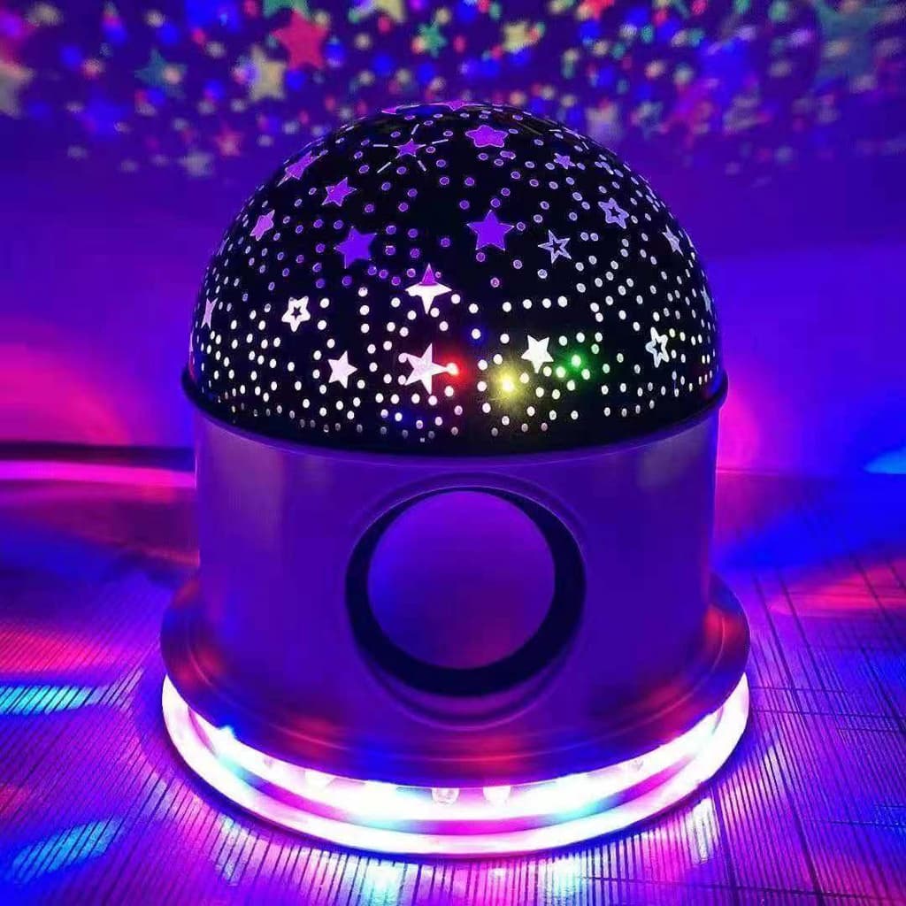 Globo Luminária Constelação Projetor de Estrelas Caixa de Som Com Bluetooth  Music Bulb Para Natal