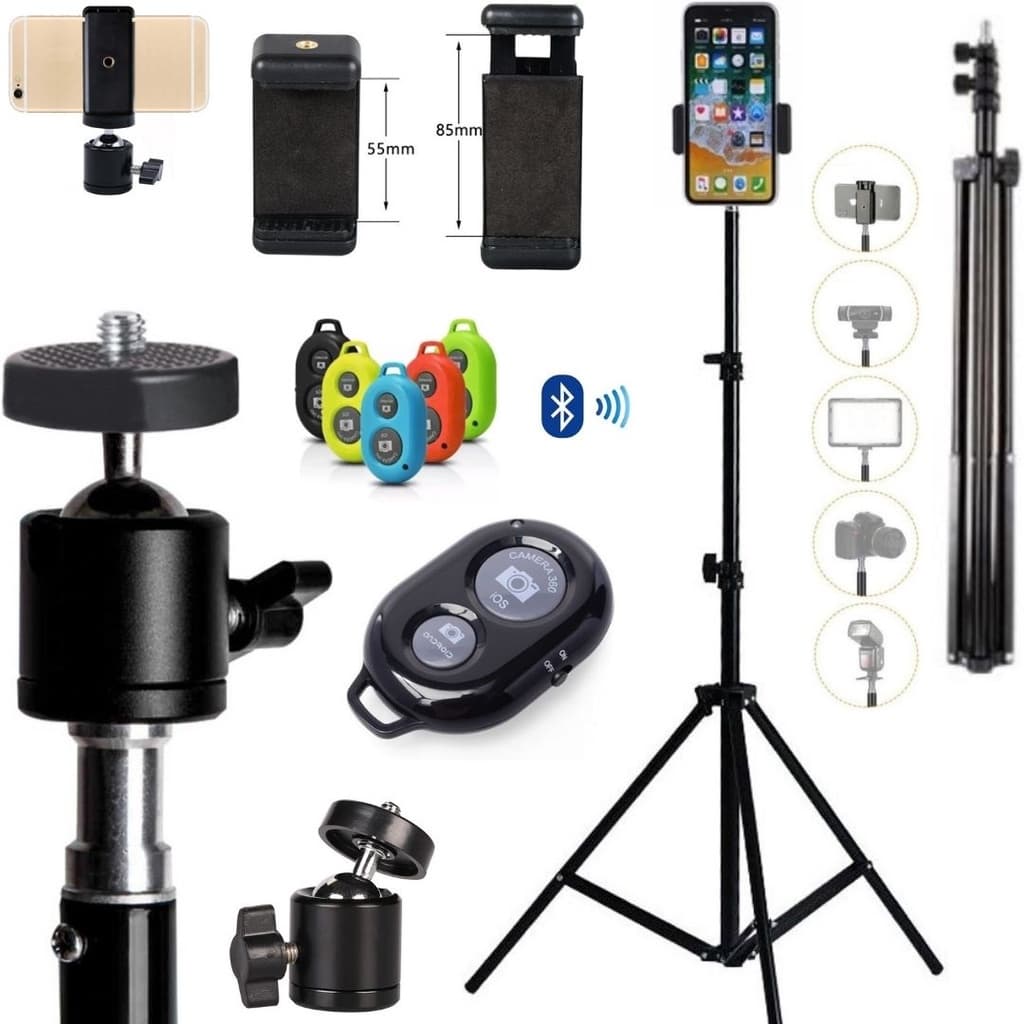 Tripé Pedestal Suporte Para Câmera Dslr Celular Projetor Acessórios Vídeo Foto Filmagem Estúdio