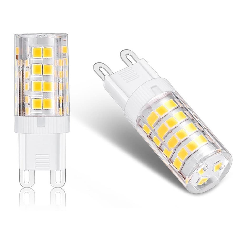 Kit 5 Lâmpadas Halopim G9 Led 5w Para Lustres E Arandelas Branco Frio
