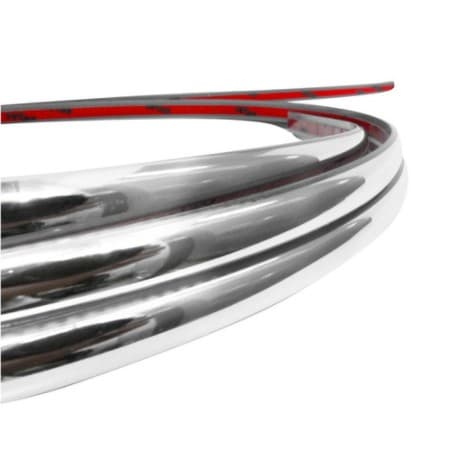 Friso Cromado 10mm Parachoque Grade Porta Universal Rolo 3 metros