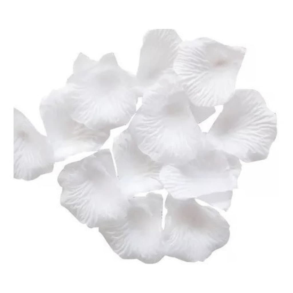 Kit 100, 200, 500 ou 1.000 Pétalas De Rosas Artificiais Branca Festa Namora Casamento Noivado.