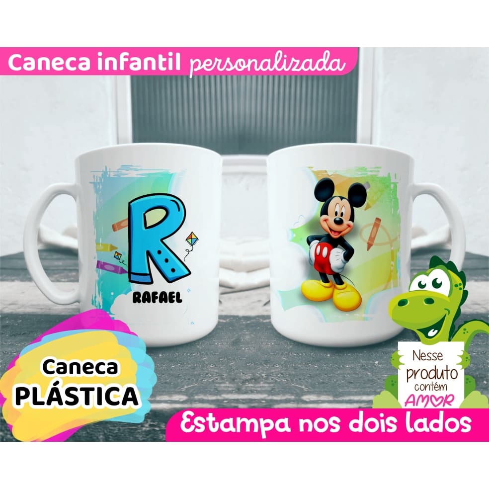 Caneca infantil criativa | Personalizada