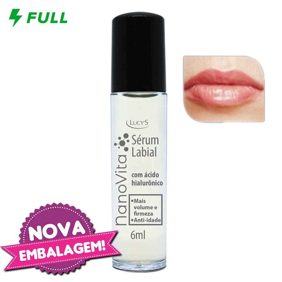 Sérum Hidratante Labial com Ácido Hialurônico Preenchimento