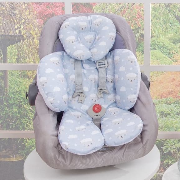 Apoio De Corpo Redutor De Bebe Conforto 2 Peças Ovelhinha Azul