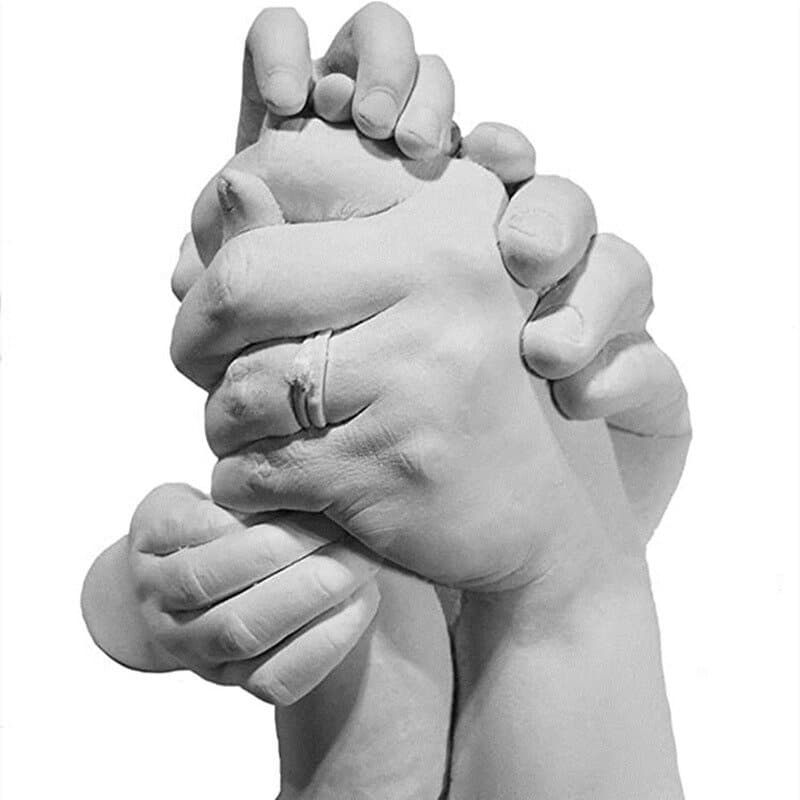 Massa De Modelar Escultura Impressão 3d das Mãos Da Família Lembrança Presente Diferente