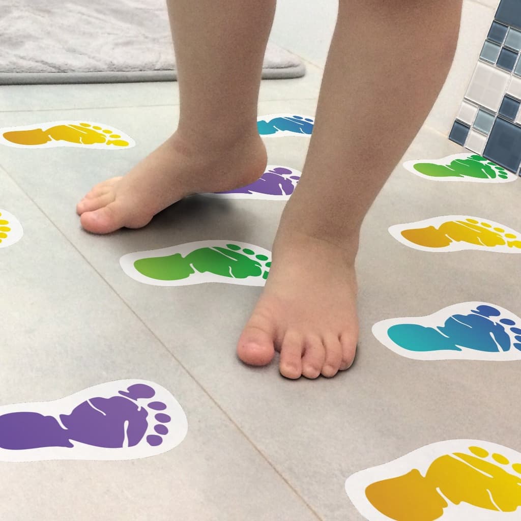 Adesivo Piso Banheiro Antiderrapante Infantil Pezinhos