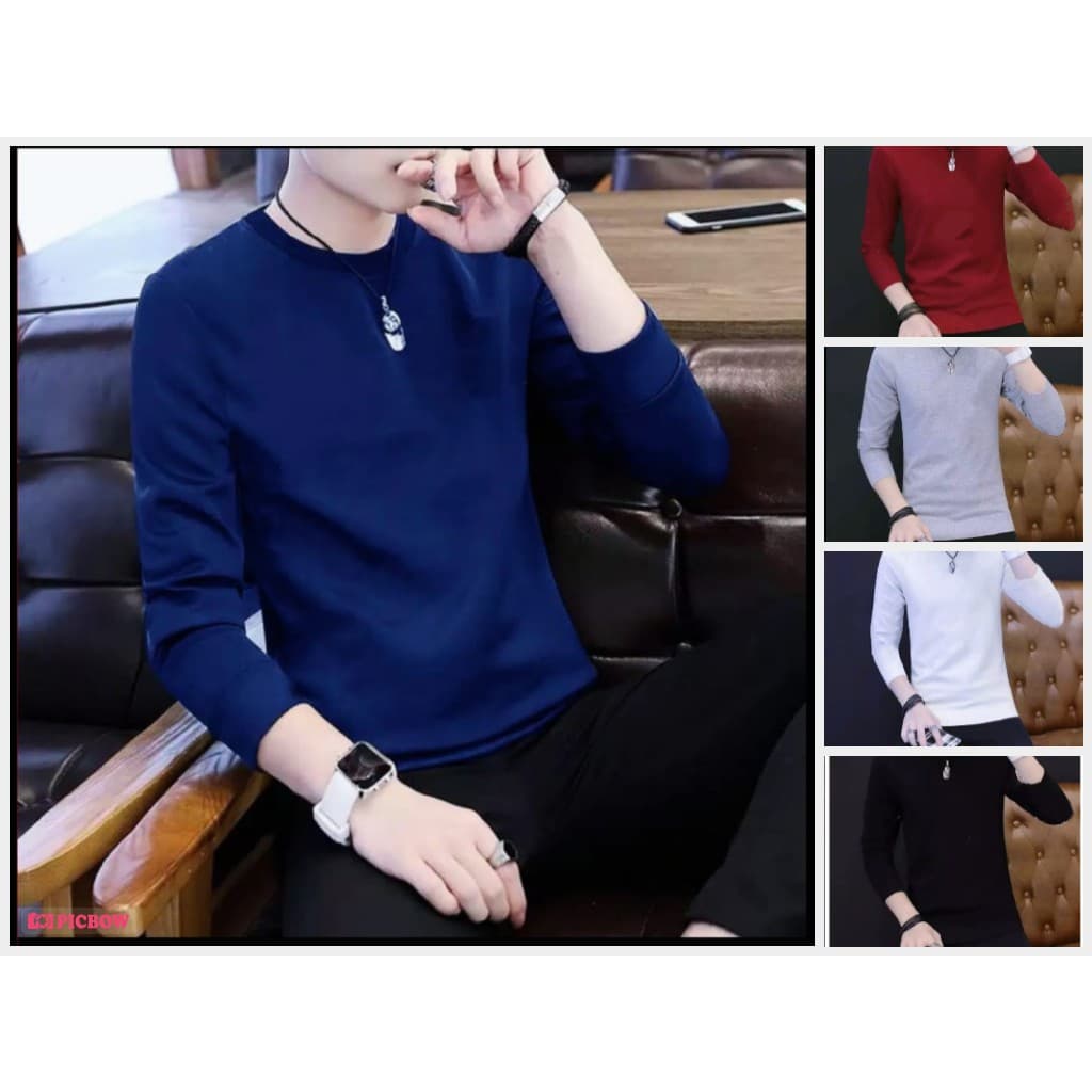 ️ StarFashion Alpha Sweater l Jaqueta Lisa Masculina Casacos Masculinos Tops Moda