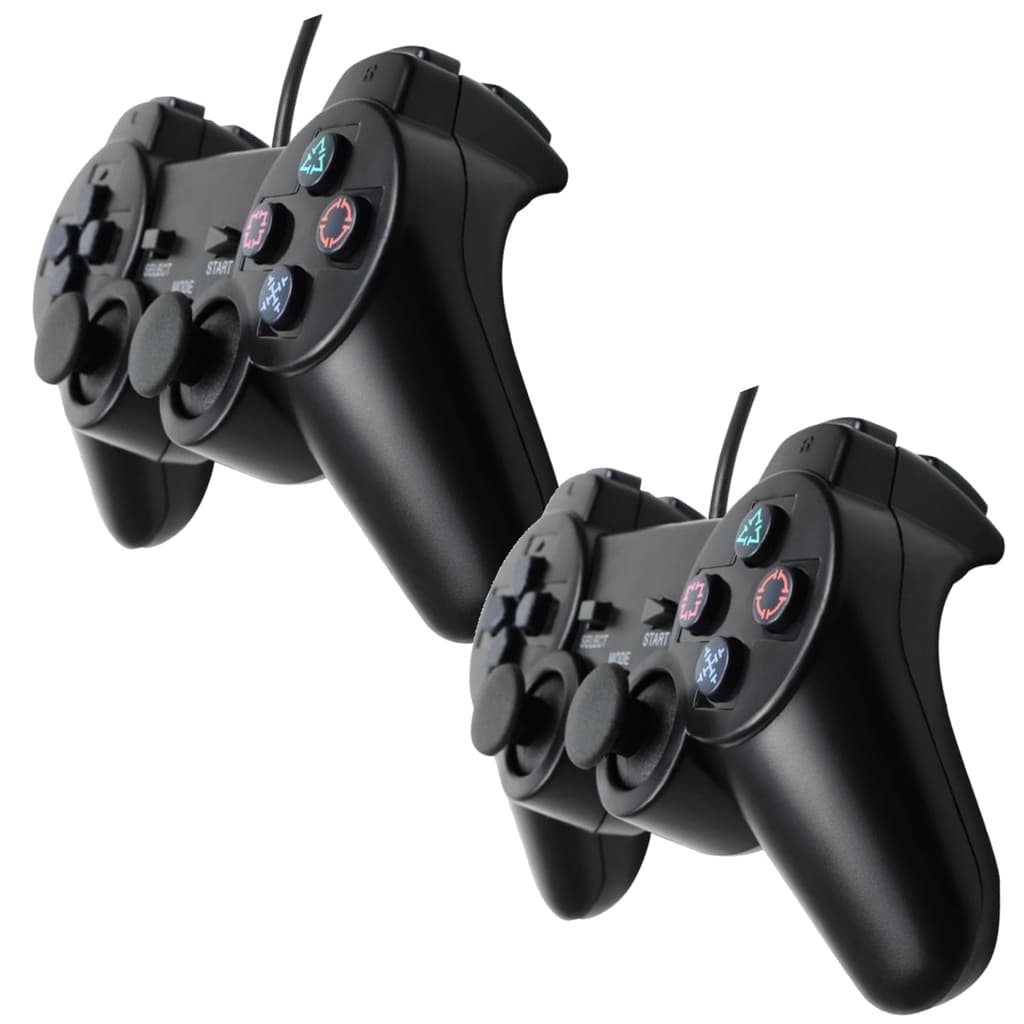 Controle Ps2 Kit Gamer Promocional 2 Unidades Analógicos Super Qualidade e Precisão