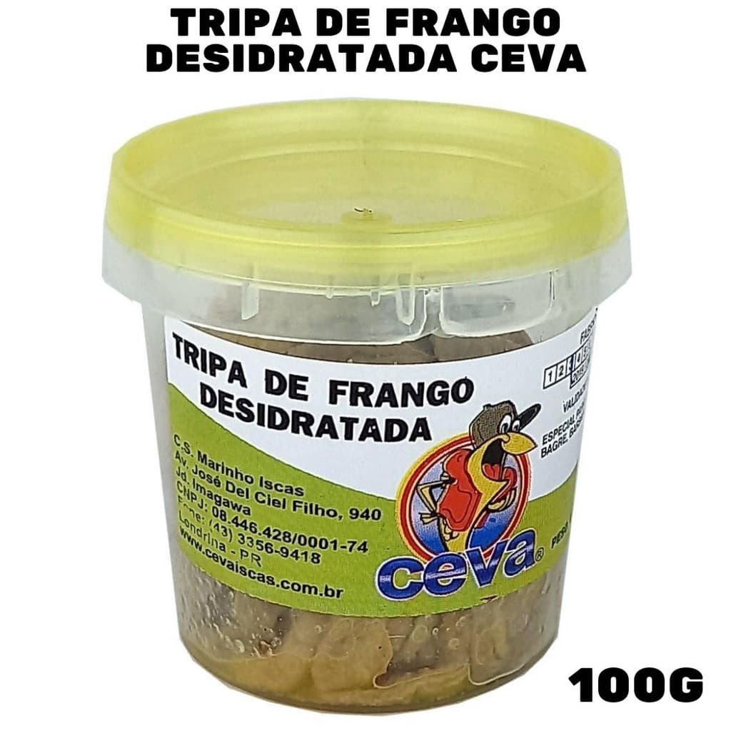Isca Tripa de Frango Desidratada Ceva 100 Gramas