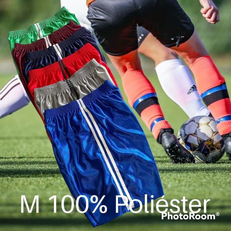 Short Masculino infantil (criança) 100% Poliéster -Tamanho: (M) Futebol