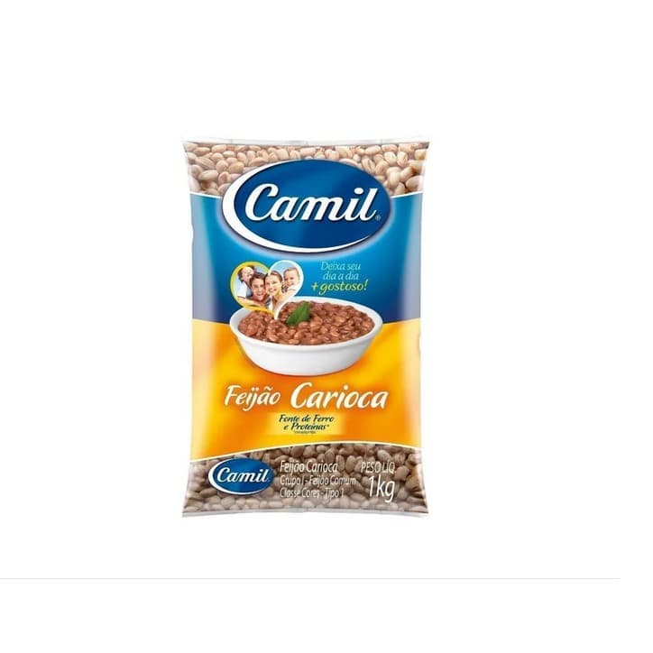 Feijão Carioca Tipo 1 Camil Pacote 1kg - Caixa Com 2 Uni