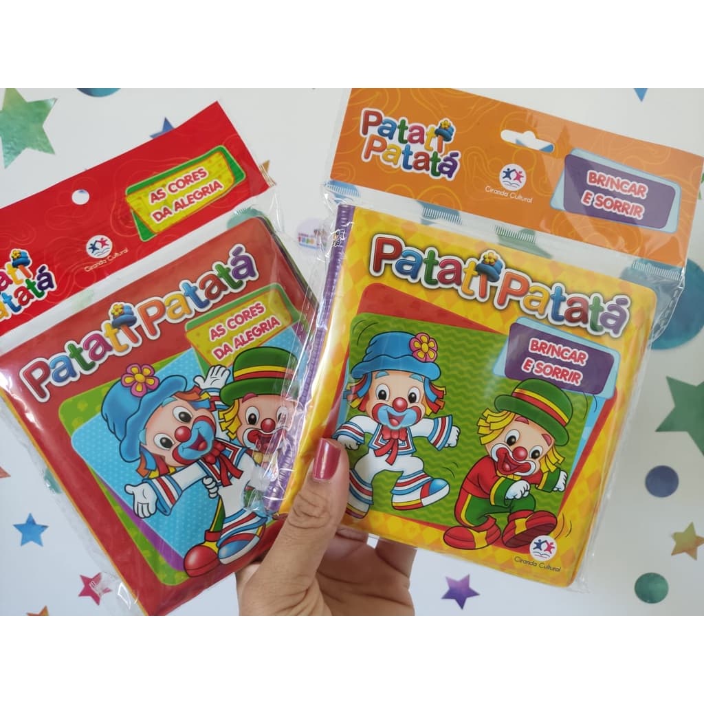 LIVRO DE BANHO PARA BEBÊ PATATI E PATATÁ-Ciranda Cultural