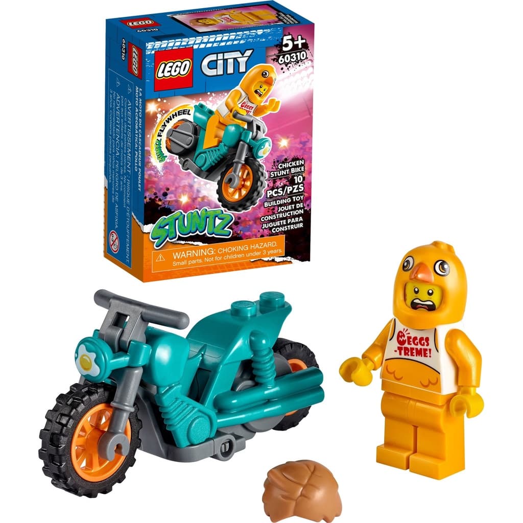 Lego 60310 - Moto De Acrobacias Com Galinha - Lego City