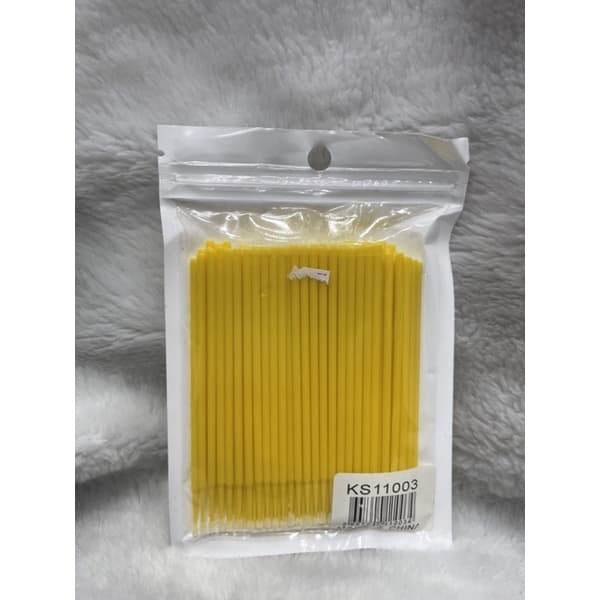 Refil de Microbrush  c 100 uni cores diversas microbrush para cílios