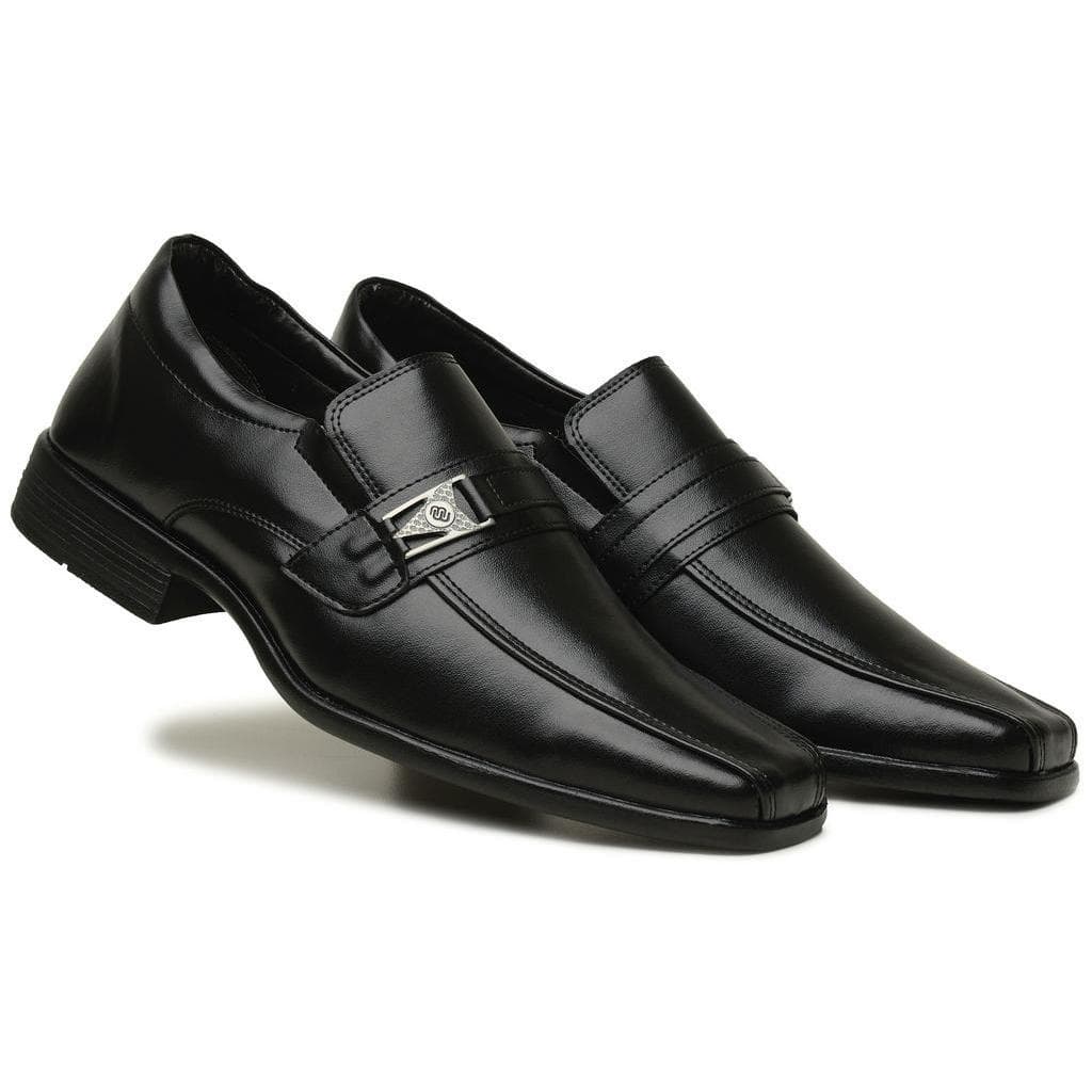 Sapato Social Confort Social Casual com Fivela lateral Elástico