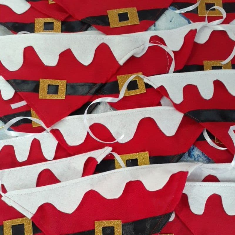 BANDANA PET DE NATAL PARA CÃES E GATOS ART PETS AMORE.
