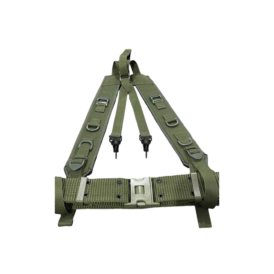 Kit Suspensorio E Cinto Na Verde Padrao Exercito Brasileiro
