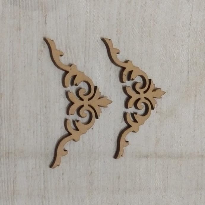 ! Aplique para caixa Par Cantoneira MDF