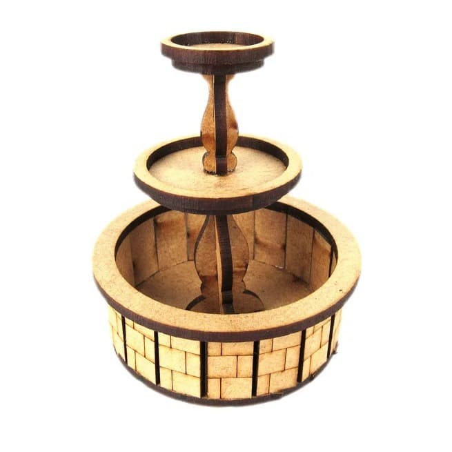 Miniatura Fonte com Chafariz MDF - ótimo Pará Personalizados de Luxo