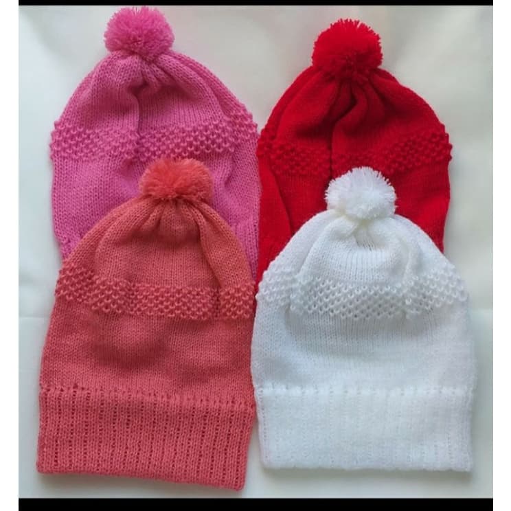 Touca Bebe  kit com 04 peças