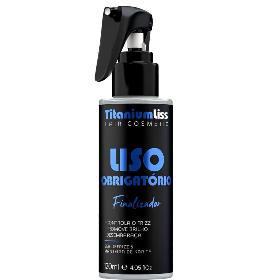 Liso Obrigatório Uso Obrigatório Protetor Térmico Titanium Liss 120 Ml 21 Benefícios Em1