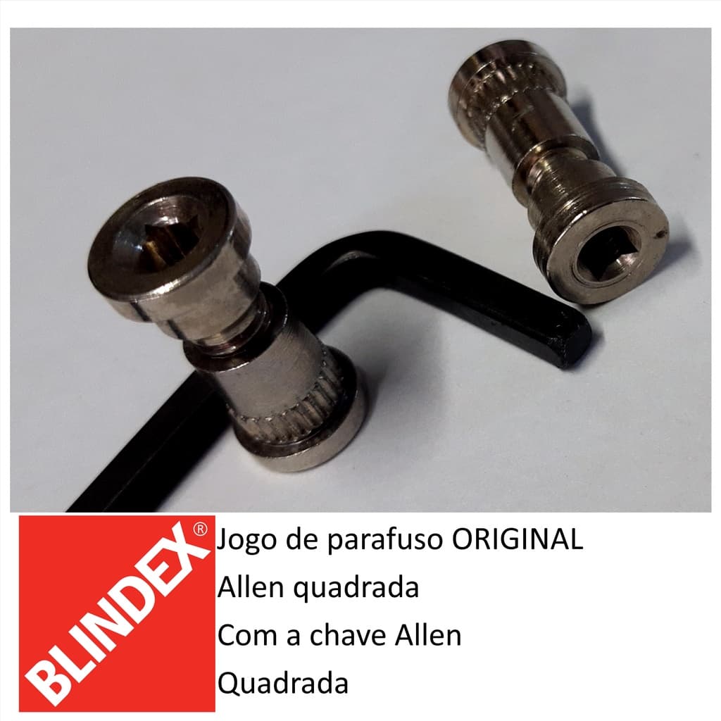 Jg Parafuso Allen P/ Ferragem Blindex E Chave Allen Quadrada