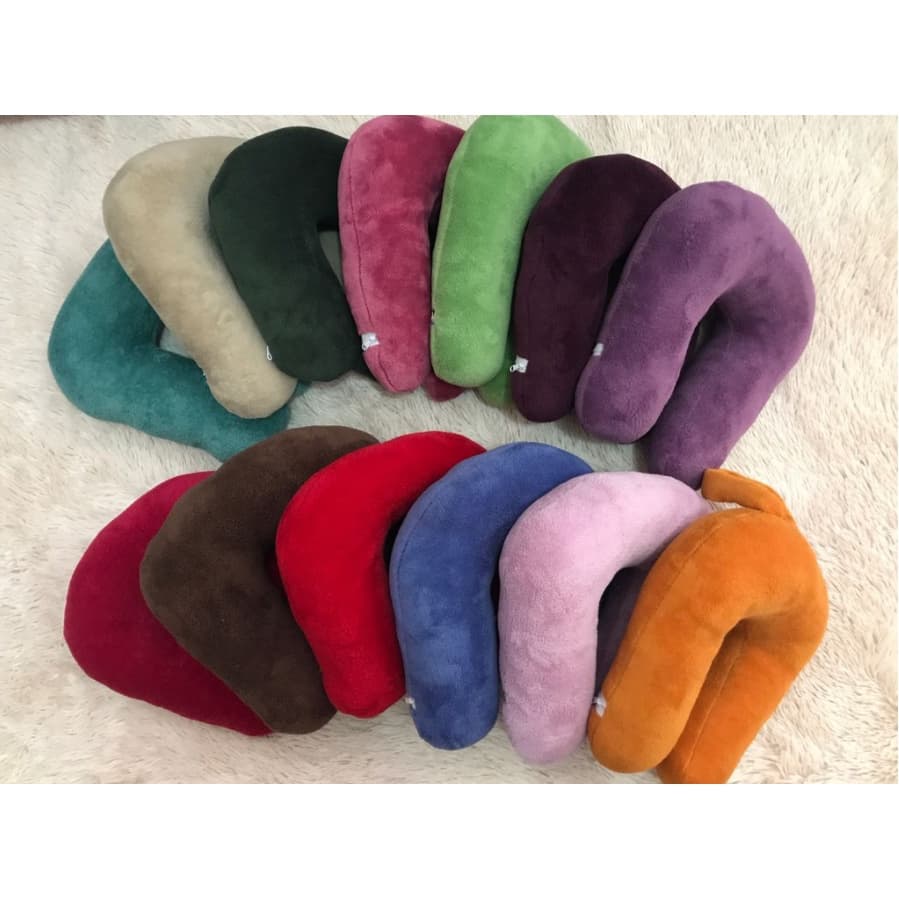Almofadas Protetor de pescoço de plush (aveludado) (VARIAS CORES)