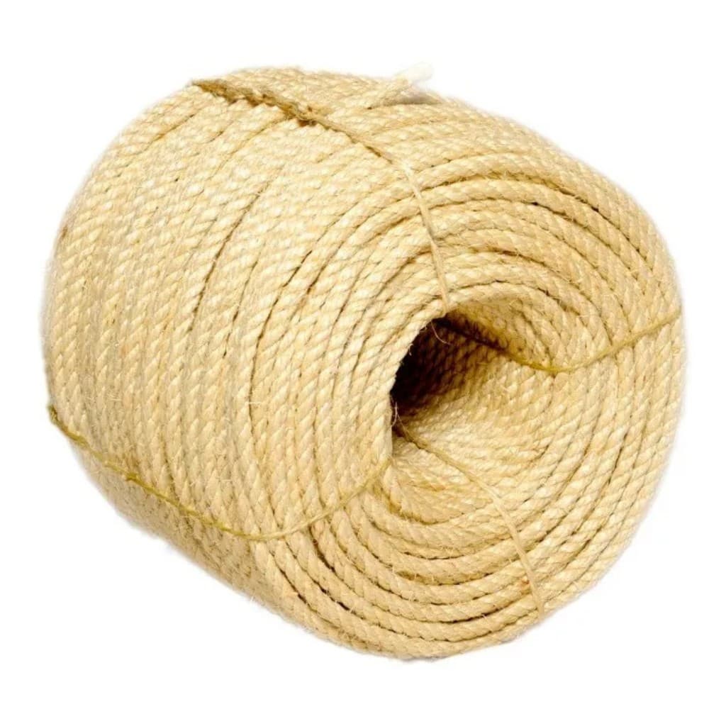 Corda de Sisal Natural 6mm VENDA NO METRO Artesanato Decoração Arranhadores Corda Resistente Qualidade Máxima Toop