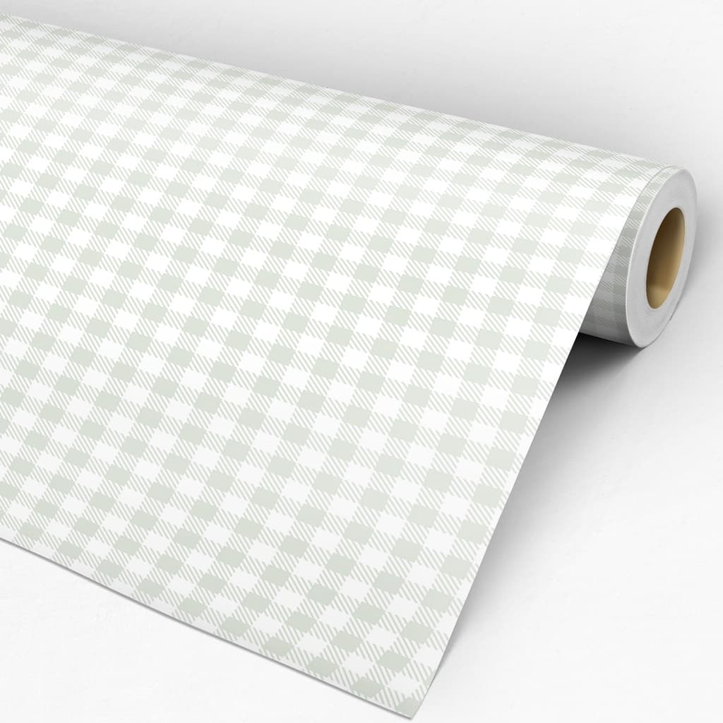 Papel Parede Autocolante Quarto Infantil Bebê Xadrez Poa 21 delicado renova o ambiente facil aplicar