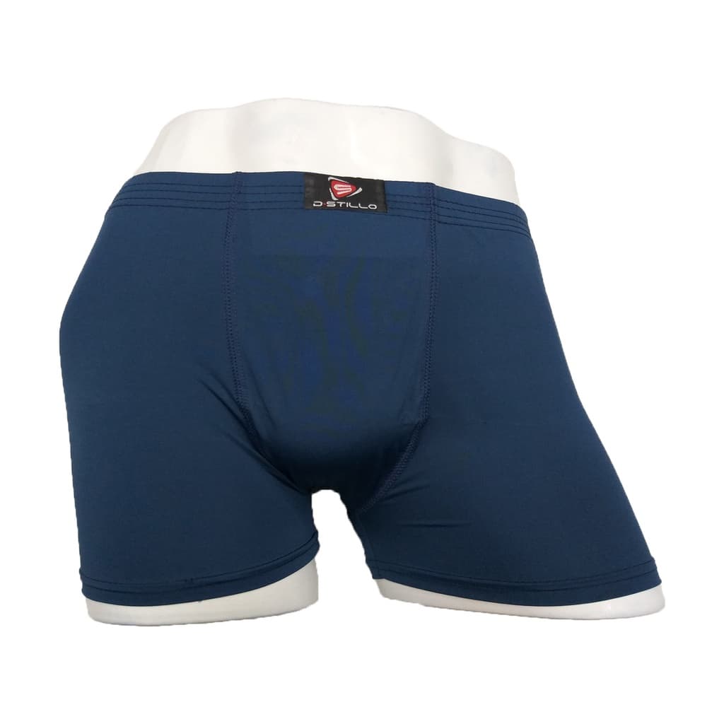 Cueca Boxer Microfibra Poliamida Azul Marinho