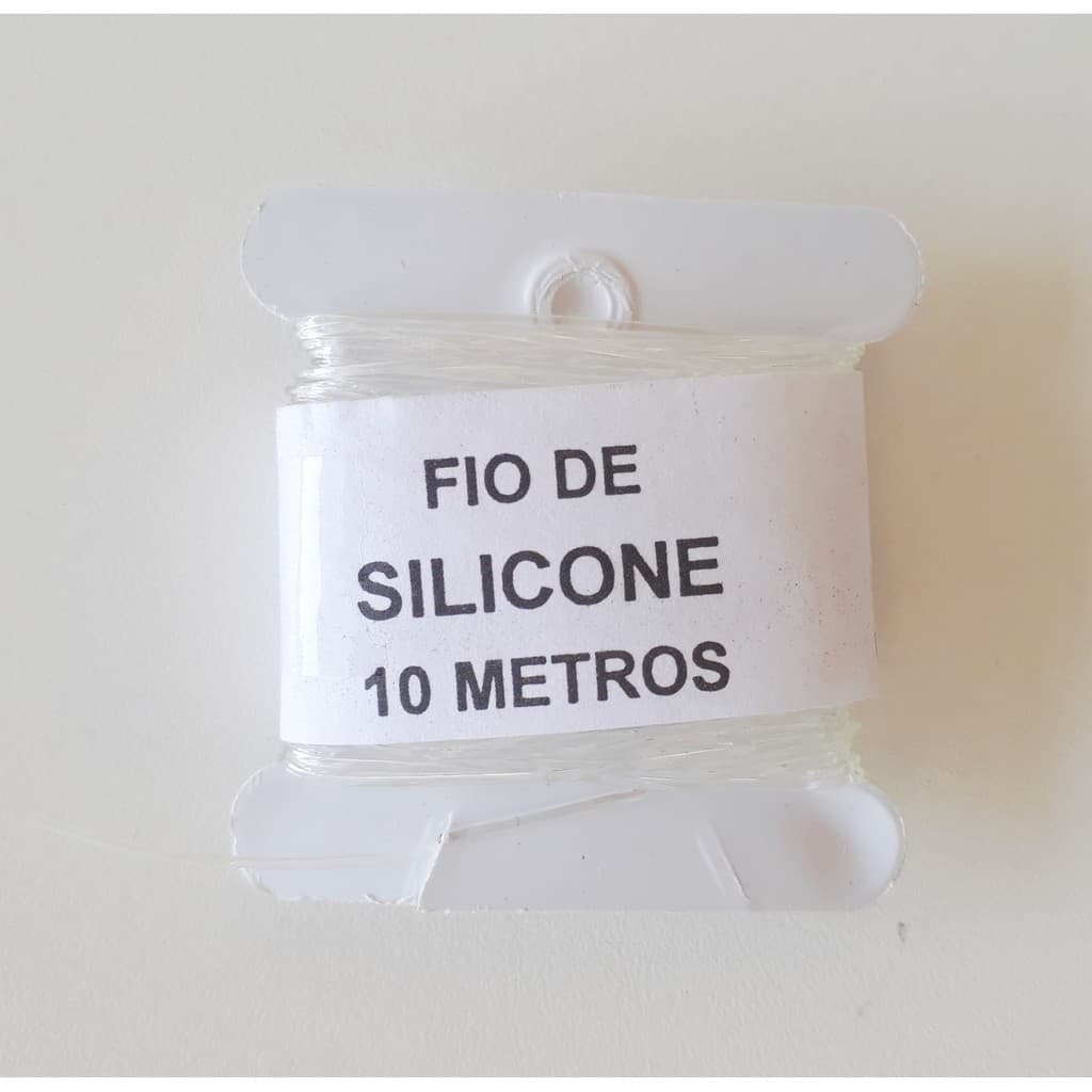 Fio De Elástico Silicone 0,6mm 10 Metros Para Artesanato Transparente