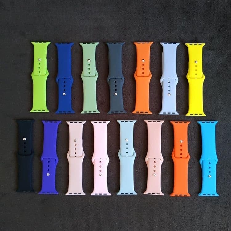Pulseira de Silicone Apple Watch 38mm 40mm para Smartwatch T500 w26 iwo IWO 8 9 11 12 Lite Pró Borrachada Faixa De Relógio Pulseira Macia Rubber Belt Pulseira Smart watch Esporte 42mm 44mm Fit bike corrida dança academia top quality