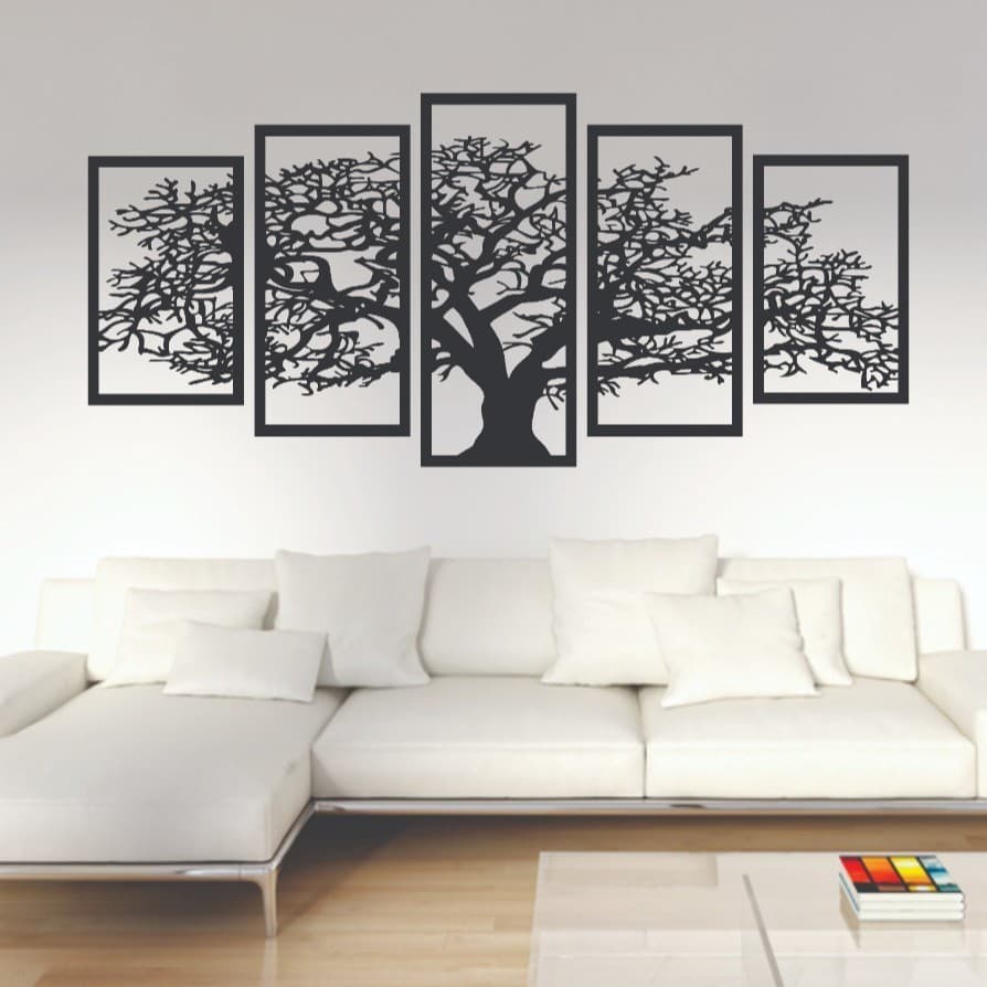 Quadros Decorativos Árvore Da Vida Mosaico King Decoração