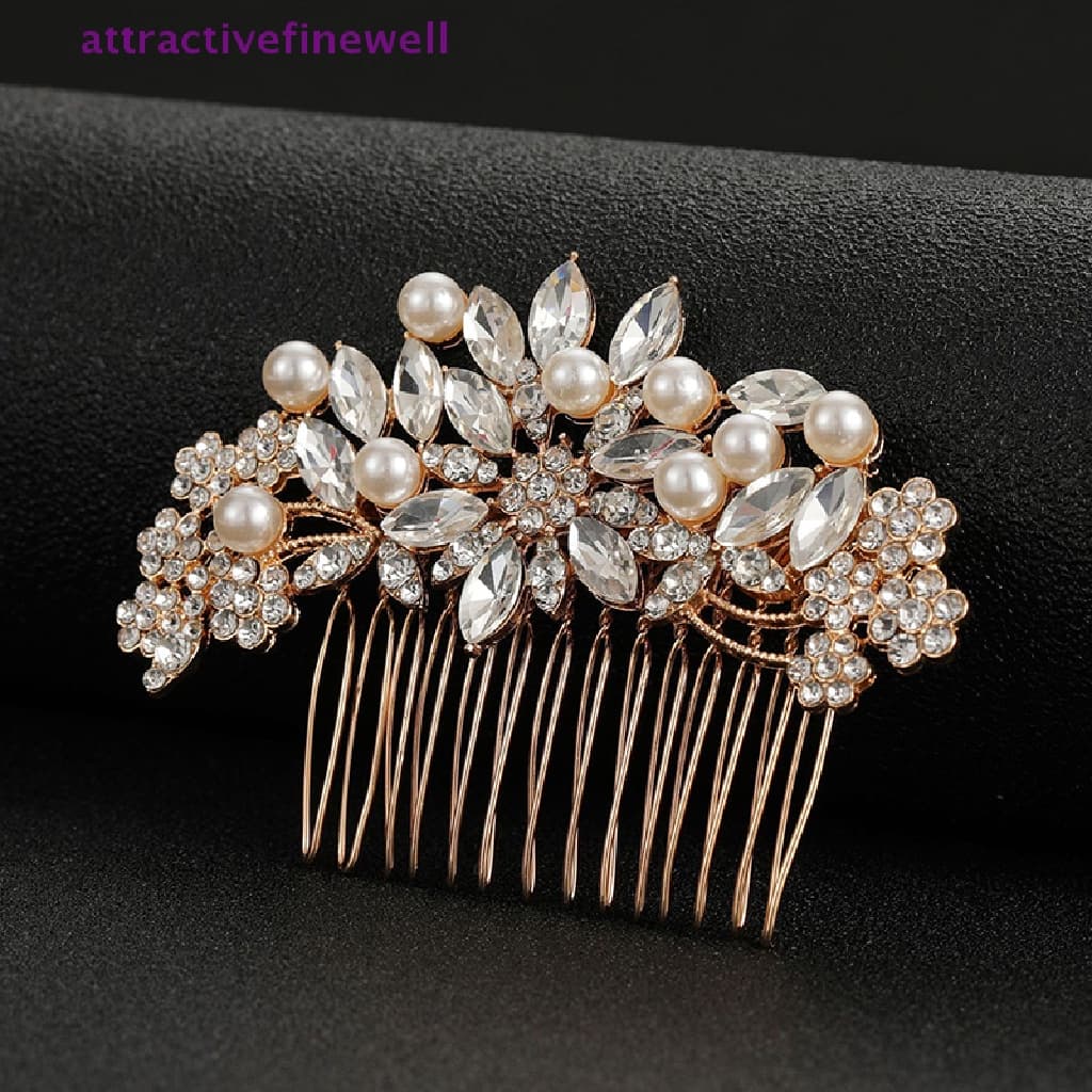 ACBR Strass Pérola Noiva Casamento Pente De Cabelo Lateral Clipes Acessórios Cristal Jóias Para Mulheres E Meninas ACC
