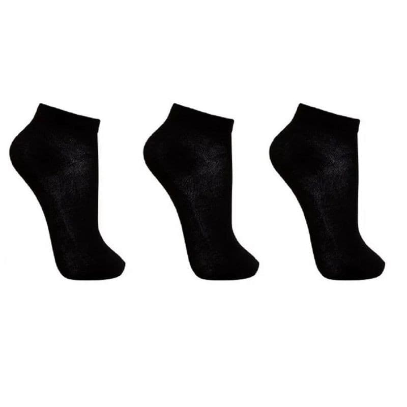 Kit 12/6/3 Pares de Meias Pretas Soquete Cano Curto