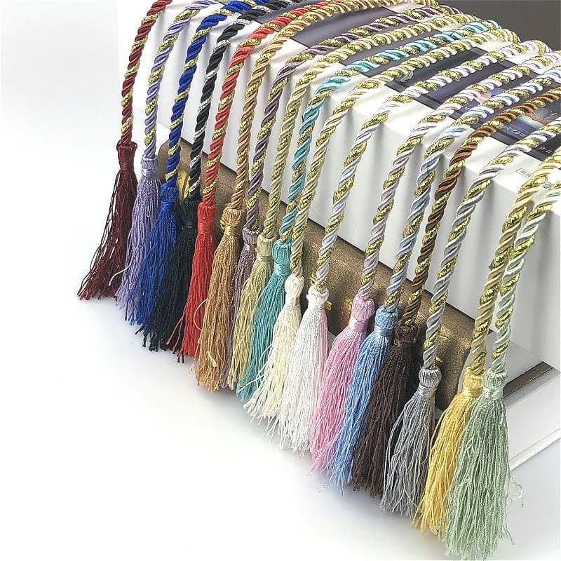 2PCs Cortinas Multifuncionais Decoração De Cordas De Gravata Penduradas Com Franja