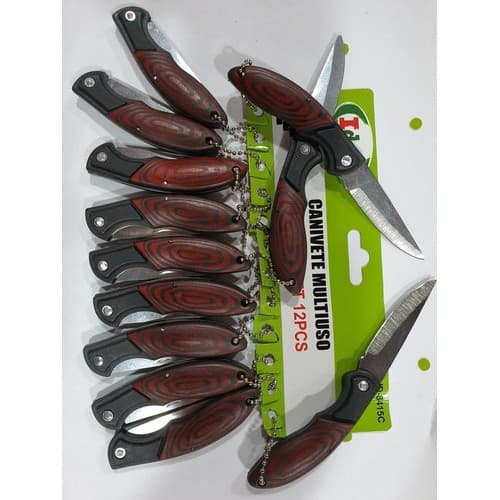Kit  12 Canivete Multiuso Idea Atacado Pesca
