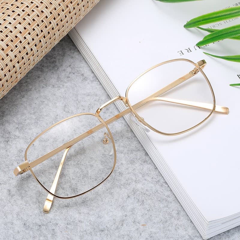Óculos de Metal/Personalidade com Lentes Substituíveis
