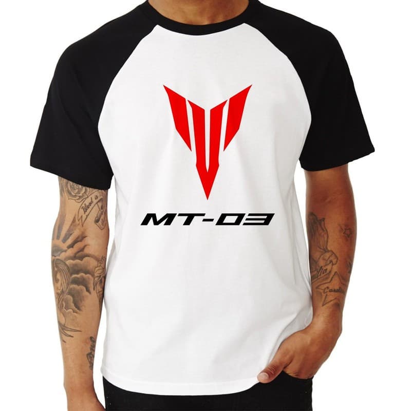 Camiseta Raglan Moto Yamaha MT03 Logo