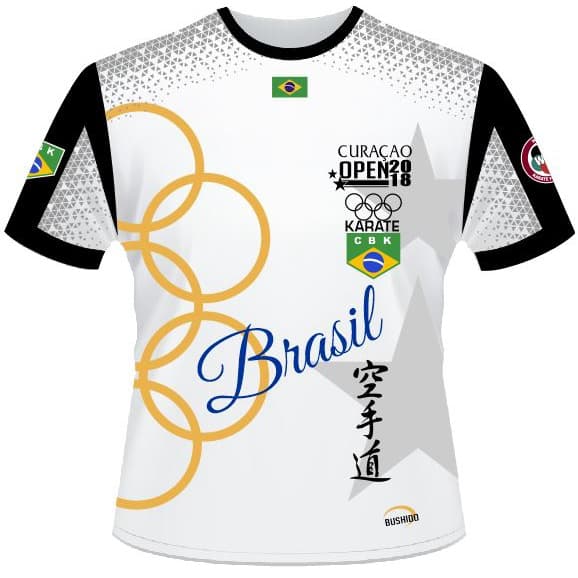 Camisa Karate Open Curaçao 2018 Arte Marcial 258-1