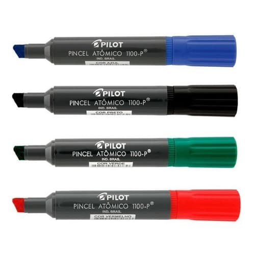 Kit 4 Pincel Atômico Permanente 1100 Pilot